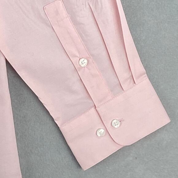Bar III Men's XL 17-17.5 34-35 Dress Shirt Slim Fit Stretch Pink Chambray NEW - Picture 8 of 12